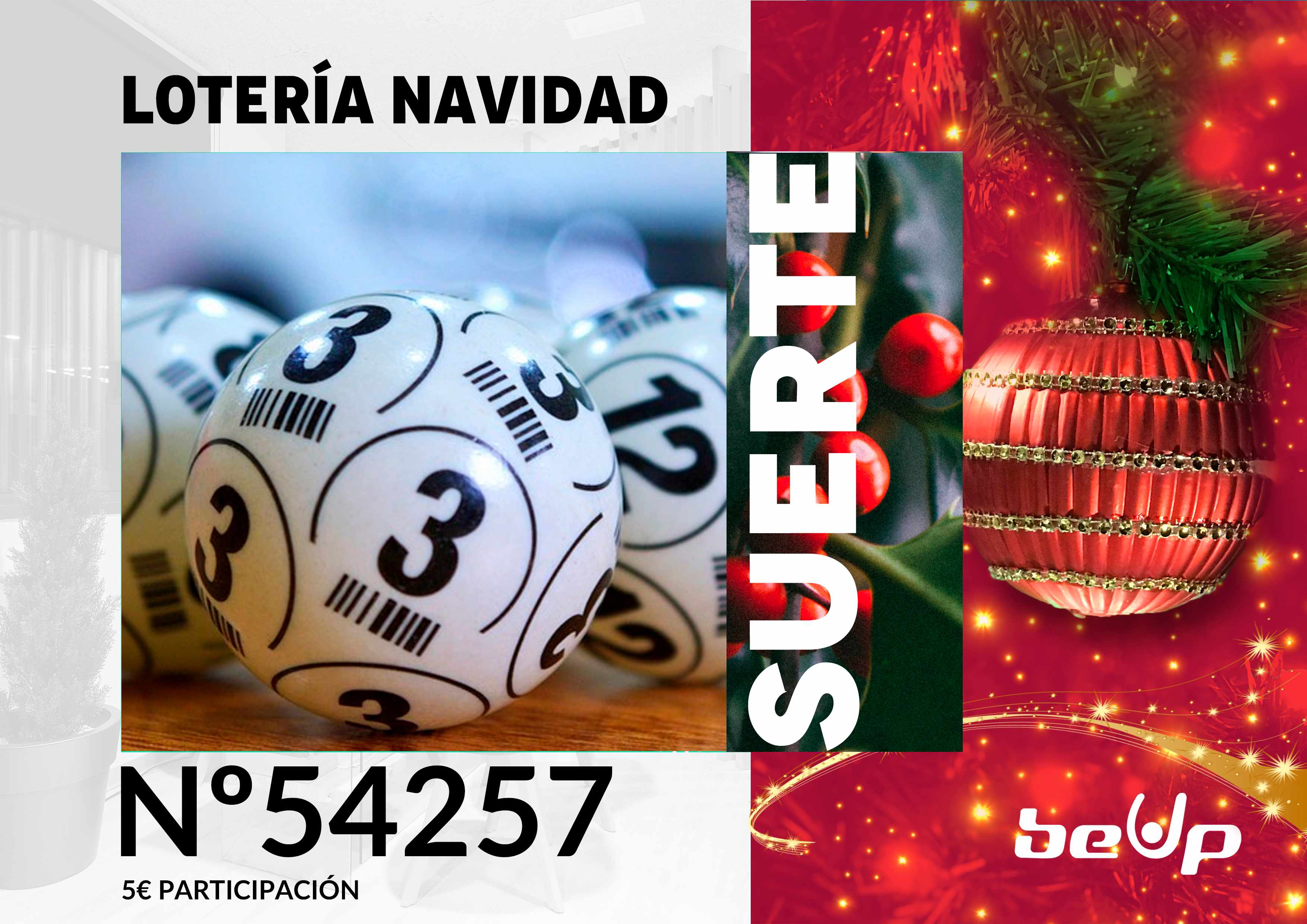 Lotería beUp navidad